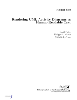 Rendering UML Activity Diagrams As Human-Readable Text