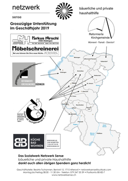 Netzwerk Sense Bäuerliche Und Private Haushalthilfe Dankt Auch Allen Übrigen Spendern Ganz Herzlich!