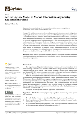 A New Logistic Model of Market Information Asymmetry Reduction in Poland