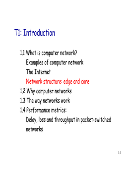 T1: Introduction
