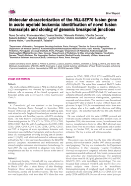 Molecular Characterization of the MLL-SEPT6 Fusion Gene in Acute Myeloid Leukemia