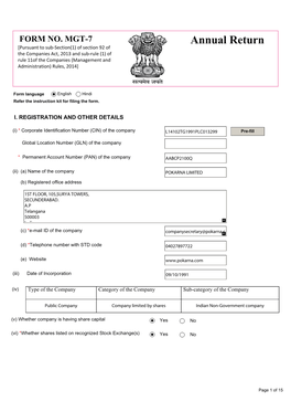 Annual Return – MGT-7