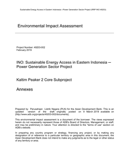 Sustainable Energy Access in Eastern Indonesia-Power Generation