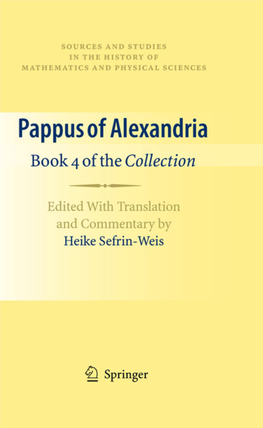 Pappus of Alexandria: Book 4 of the Collection