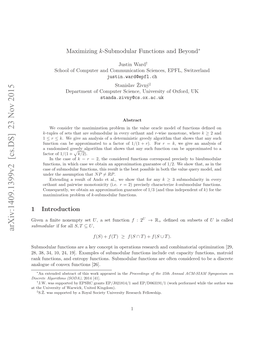 Maximizing K-Submodular Functions and Beyond