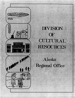 DIVISION of CULTURAL RESOURCES Alaska Regional Office