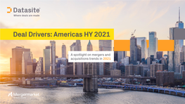 Deal Drivers: Americas HY 2021