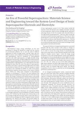 Materials Science and Engineering Toward the System-Level Design Of