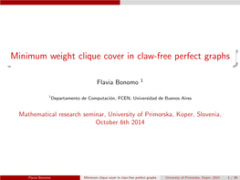 Minimum Weight Clique Cover in Claw-Free Perfect Graphs