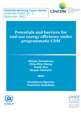 End-Use Energy Efficiency Under Programmatic CDM Potentials and Barriers