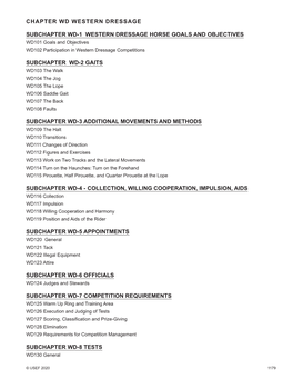 2020 Western Dressage Rules