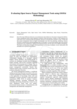 Evaluating Open Source Project Management Tools Using Osspal Methodology