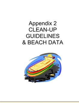 Appendix 2 Clean up Guidelines & Beach Data Final Nov2016