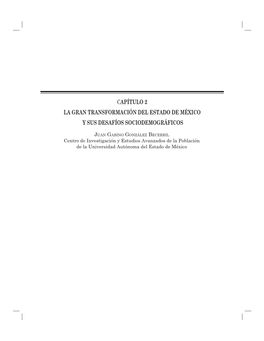 La Gran Transformación Del Estado De México Y Sus Desafíos Sociodemográﬁ Cos 35