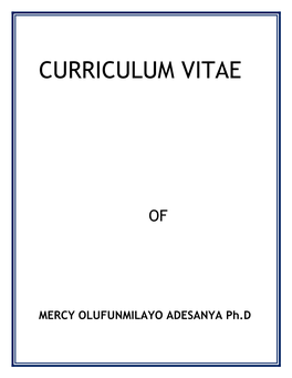 Curriculum Vitae