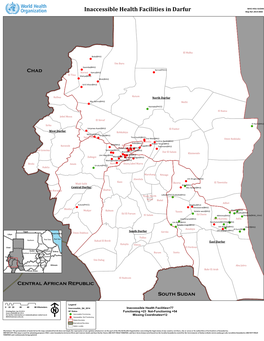 Inaccessible Health Facilities in Darfur Map Ref.:2014-0002