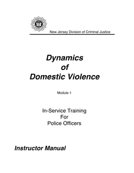 Dynamics of Domestic Violence