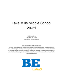 Lake Mills Middle School 20-21
