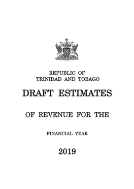 Numbered Draft Estimates of Revenue 2019