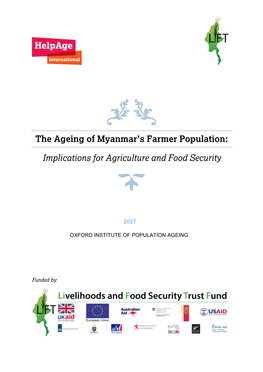 The Ageing of Myanmar's Farmer Population