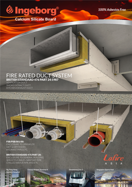 Fire Rated Duct System British Standard 476 Part 24:1987 Ventilation Duct Smoke Extract Duct Kitchen Exhaust Duct