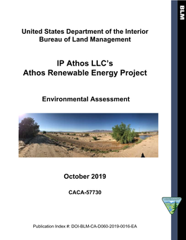 IP Athos Renewable Energy Project Environmental Assessment