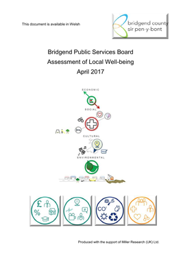 Bridgend Public Services Board Assessment of Local Well-Being April 2017