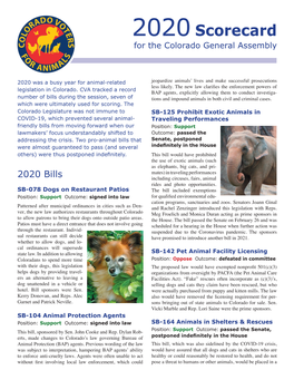 Colorado Voters for Animals Colorado Voters for Animals Is Committed to Animal Protection Through Effective Legislation
