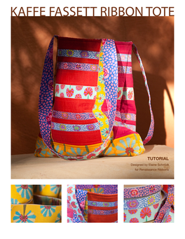 Kaffe Fassett Ribbon Tote Bag Tutorial