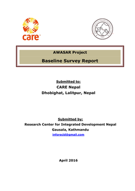 AWASAR Project Baseline Survey Report