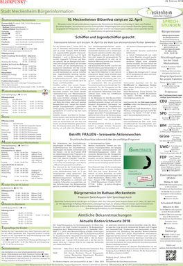 Stadt Meckenheim Bürgerinformation