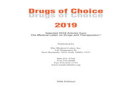 Drugs of Choice 2019