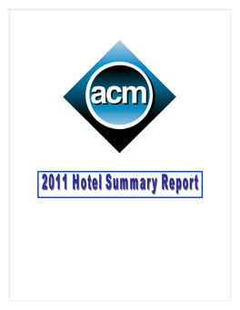 ACM Hotel and Convention Industry Impact Report 2011