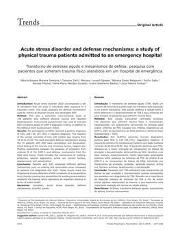 Trends Psychiatry Psychother