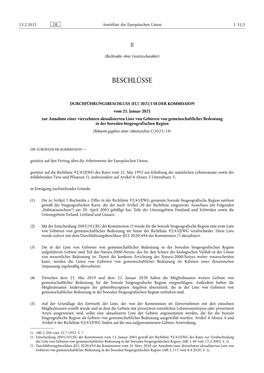 Page 1 15.2.2021 DE Amtsblatt Der Europäischen Union L 51/1 II (Rechtsakte Ohne Gesetzescharakter) BESCHLÜSSE DURCHFÜHRUNGSBESCHLUSS (EU) 2021/158 DER