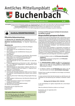 Mitteilungsblatt KW 38