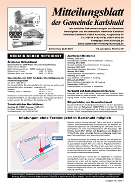 Mitteilungsblatt