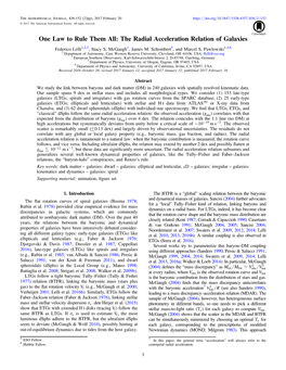 One Law to Rule Them All: the Radial Acceleration Relation of Galaxies