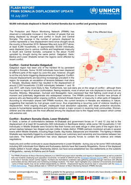 FLASH REPORT PRMN SOMALIA DISPLACEMENT UPDATE 18 July