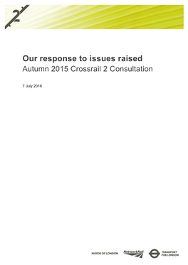 Autumn 2015 Crossrail 2 Consultation