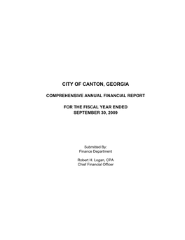 City of Canton, Georgia