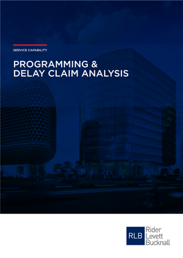 Programming & Delay Claim Analysis