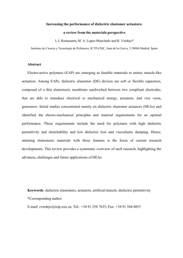 Increasing the Performance of Dielectric Elastomer Actuators: A