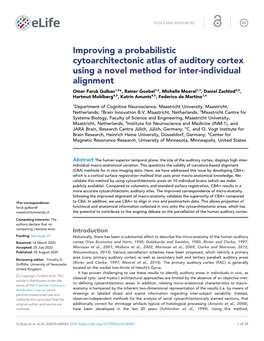 Improving a Probabilistic Cytoarchitectonic Atlas of Auditory
