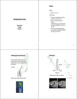 Distribution Ray Tracing Academic Press, 1989