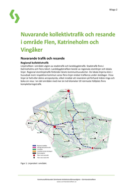 Nuvarande Kollektivtrafik Och Resande I Område Flen, Katrineholm Och