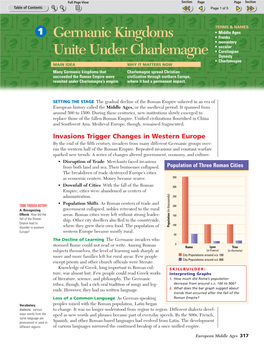 Germanic Kingdoms Unite Under Charlemagne