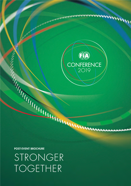 Stronger Together Table of Contents Fia Conference 2019 P