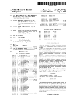 (12) United States Patent (10) Patent No.: US 7,094,730 B2 Labarge Et Al