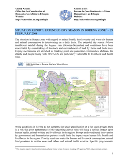 Extended Dry Season in Borena Zone1 – 29 February 2008